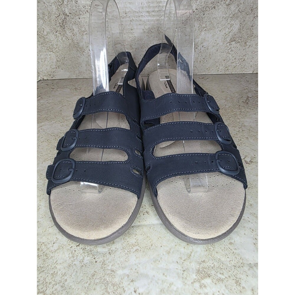 Collection By Clarks Strappy Sandals Women Sz 10M Comfort Business Casual Shoes - Picture 2 of 8